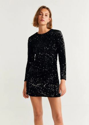 Mango - Robe courte sequins - Femme | Mango France