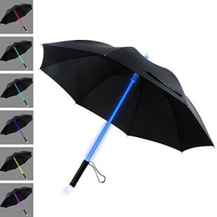 YIER LED Stick Umbrella Lightsaber Light Up Umbrella 7 Color Changing Golf Umbrellas Umbrella Windproof Umbrella Kids Men