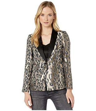 Leopard Jacquard Blazer