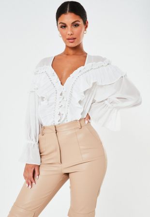 Chiffon Ruffle Blouse