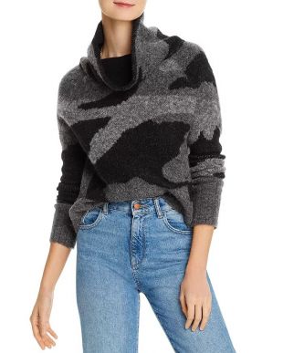 Camouflage Turtleneck Sweater