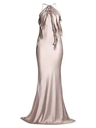Crepe Back Satin Gown