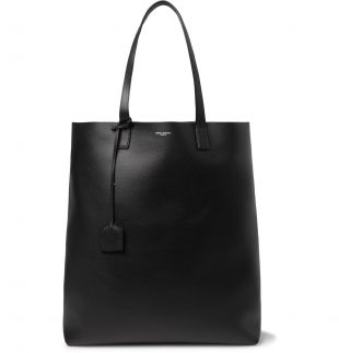 Black Leather Tote Bag