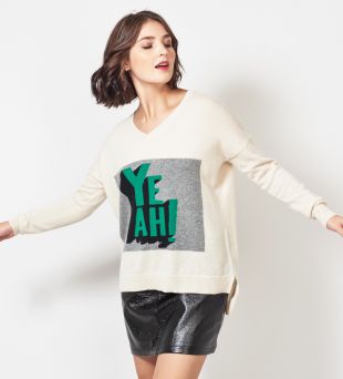 madluv - Pull col V cachemire femme - - YEAH