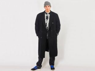 Manteau de cachemire double boutonnage 90 pour hommes chaud trench Vintage laine manteau noir XXL