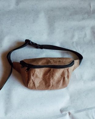 Sac de hanche lavé à la main organique de papier, sac de fanny, bumbag, sac de ceinture, sac de taille, poche de taille, ceinture d'argent, ceinture de festival, poche de hanche