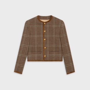 Celine - Chasseur Jacket in Checked Tweed