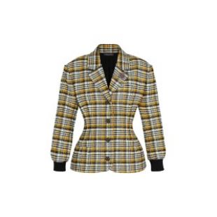 Plaid Fitted Blazer