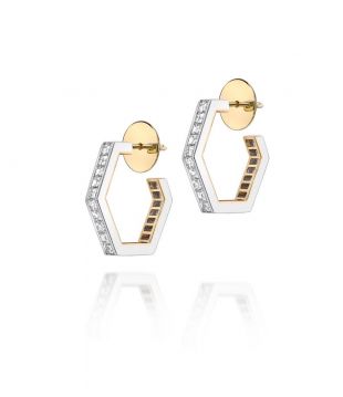 Hex Large Hoop Earrings