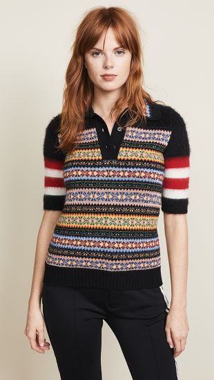 Knit Polo Top
