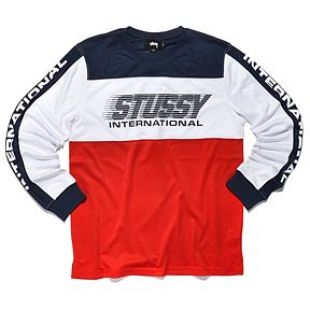 Stüssy - Sweat shirt Stüssy bleu/blanc/rouge stylé