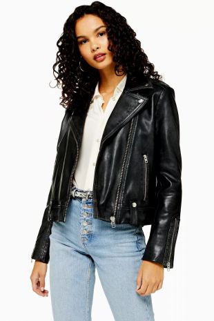 Real Leather Biker Jacket