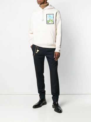 Ami Paris Sweat Imprimé à Capuche