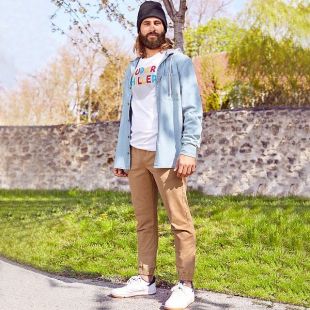 Pantalon Slim stretch - camel