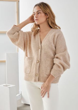 Alpaca Wool Blend Cardigan