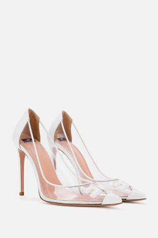 Elisabetta Franchi Pumps selling mit Plexi-Einsatz