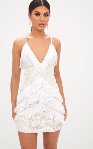 White Strappy  Dress