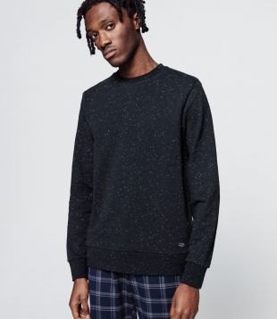 Sweat basique col rond neps