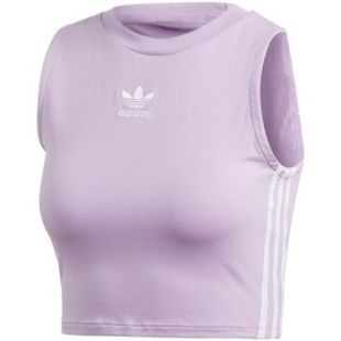 lilac adidas crop top