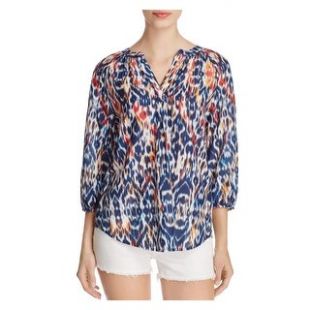 Blue Printed Blouse
