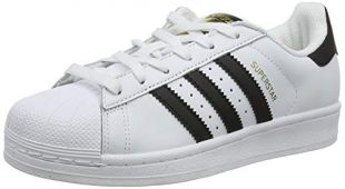 adidas Originals Men's Superstar Shoe Core Black/White, 10.5 M US
