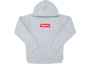 Supreme Box Logo Hoodie Heather Grey
