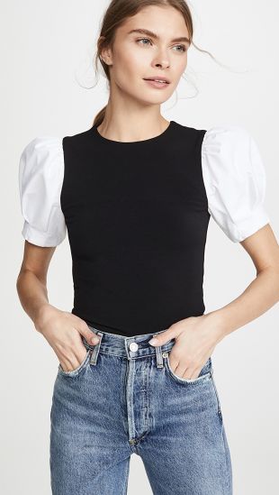 Aubrey Puff Sleeve Crop Top
