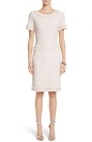Lais Metallic Tweed Sheath Dress