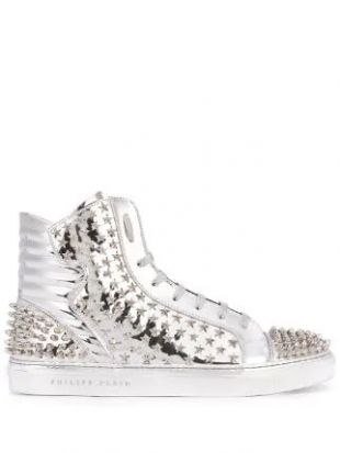 Philipp Plein Baskets Montantes à Clous - Farfetch