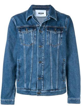 MSGM Veste En Denim à Logo - Farfetch