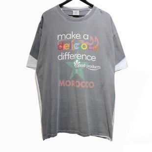 kindal: VETEMENTS 18AW Make a Delicious Tee transcription print short sleeves T-shirt gray size: L (ヴェトモン)