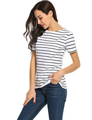 Striped Tee Tops