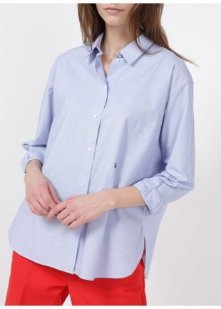 CHEMISE COL CLASSIQUE EN COTON BLUE