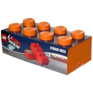 Boite de rangement LEGO Storage - 8 plots Orange - LEGO Movie