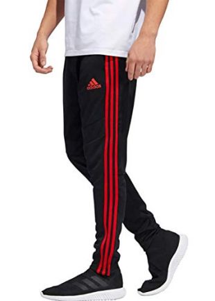 adidas Men's Tiro19 Training Pants, Black/Red, Small