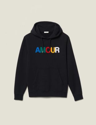 Hoodie With Amour Patch