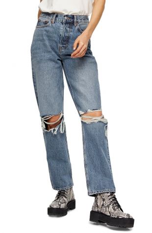 Topshop - Ripped Dad Jeans