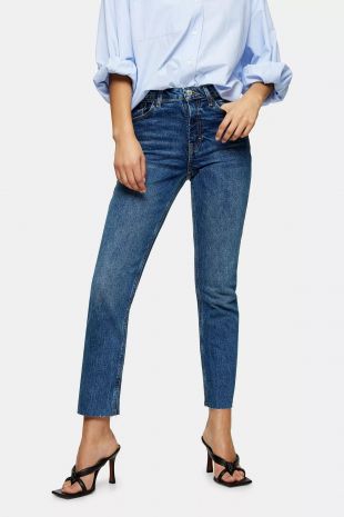 Cotton Straight Jeans