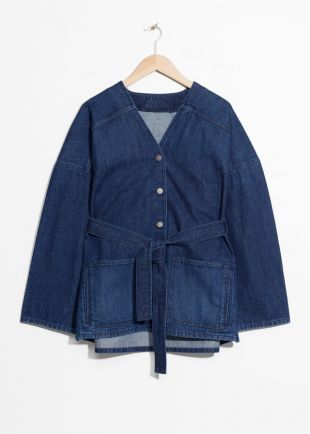 Belted Denim Jacket