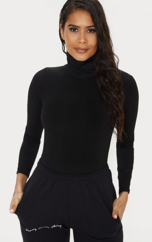 Black  Long Sleeve Top