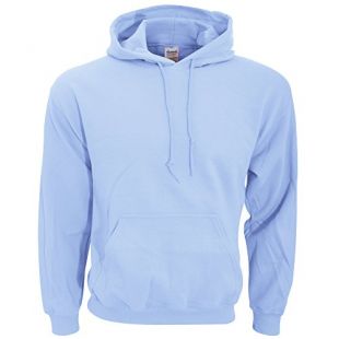 Gildan mens Heavy Blend 8 oz. 50/50 Hood(G185)-LIGHT BLUE-M