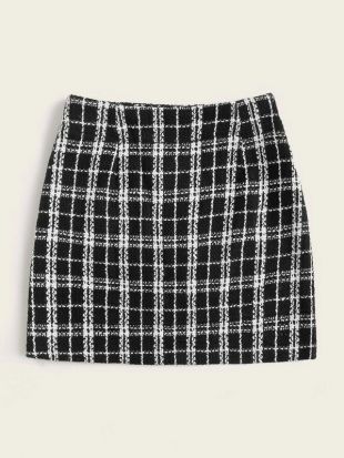 Shein - Tweed Skirt