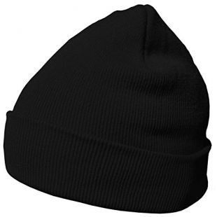 DonDon Bonnet pour l'hiver avec design classique et moderne, Noir - Taille unique