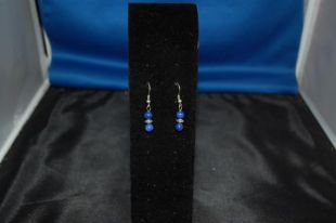 Boucles d'oreilles Blue Perlée Dangle - Livraison gratuite