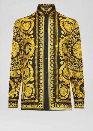 Chemise en soie Barocco SS'91  - Versace Homme | Boutique en Ligne France