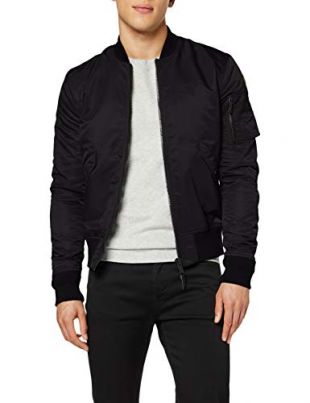Schott Bomber Jacket Jktac Black L Men