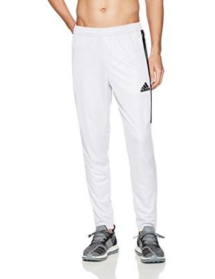 adidas Men's Soccer Tiro 17 Pants, X-Small, White/Black