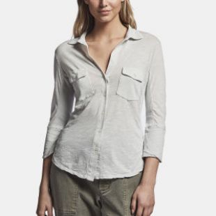 Pocket Front Burgundy Top