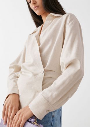Wrap duo button shirt Clearance