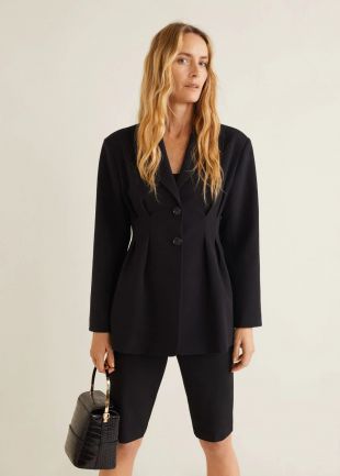 Pleat Detail Blazer
